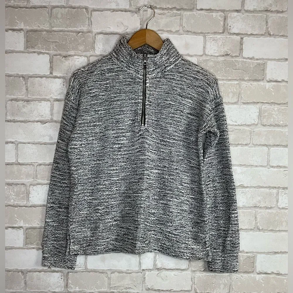 J. Crew Marled Half-Zip Pullover Sweater Size S